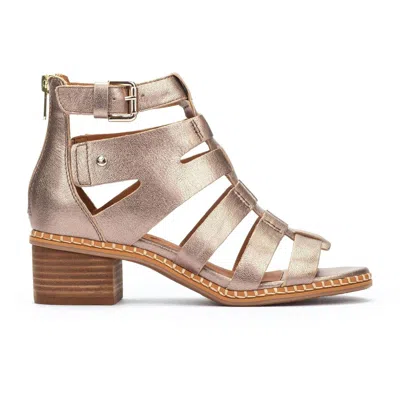 Pikolinos Women's Blanes Heeled Sandals In Stone In Multi