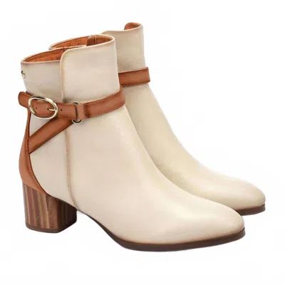 Pikolinos Women Calafat Heeled Boots In Marfil In White
