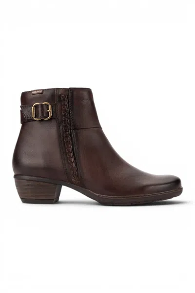 Pikolinos Utiel Leather Bootie In Brown