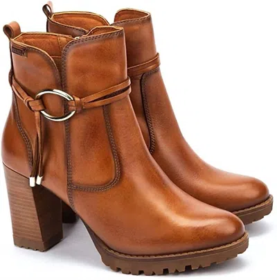Pikolinos Women's Connelly Ankle Boot In Tan In Brown