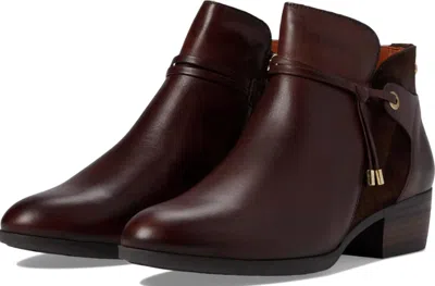 Pikolinos Women's Daroca Ankle Boot In Caoba In Multi