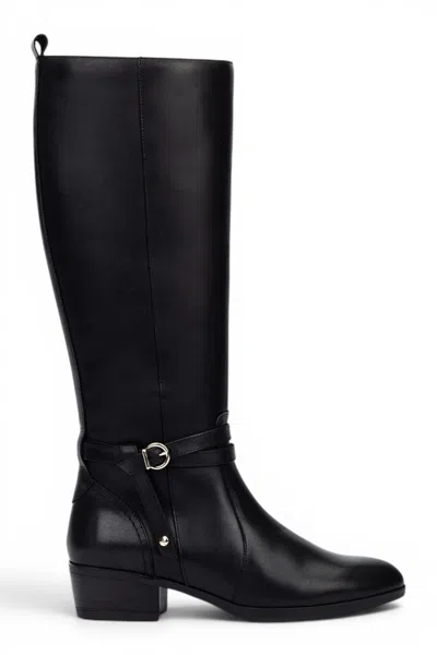 Pikolinos Women's Knee High Tall Black Leather Boots - Daroca