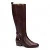 Pikolinos Women's Knee High Tall Caoba Brown Leather Boots - Daroca In Brown
