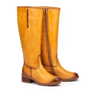 Pikolinos Women's Medina Tall Boot In Vanilla In Yellow