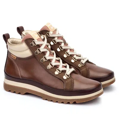 Pikolinos Women's Vigo Lace Up Ankle Boots In Topo In Brown