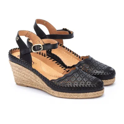 Pikolinos Vila Espadrille Wedge In Black