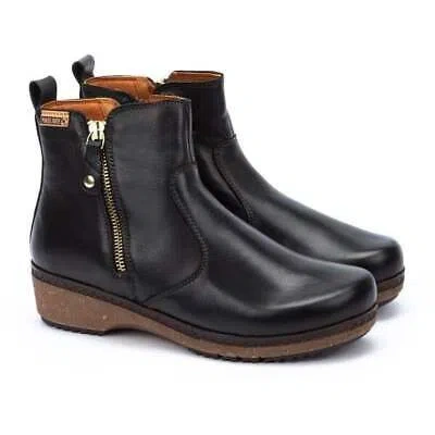 Pre-owned Pikolinos Womens Granada Boot Black - W0w-8988-000 000 Black
