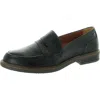 Pikolinos Womens Padded Insole Leather Loafers In Black