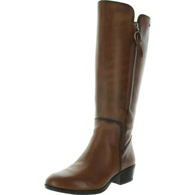 Pikolinos Womens Zipper Leather Knee-high Boots In Brown