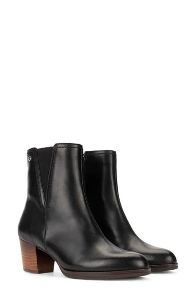 Pikolinos Zamora Leather Bootie In Black