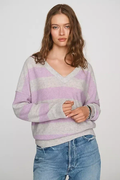 Pilcro 100% Cashmere V-neck Sweater In Multicolor