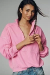 Pilcro 100% Cotton Button-front Popover Top In Pink