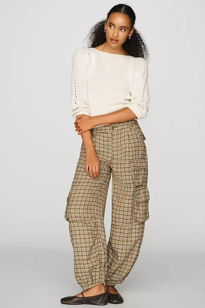 Pilcro 100% Cotton Cargo Pants In Neutral