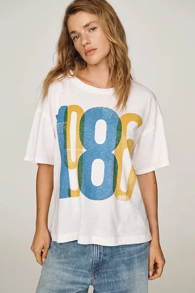 Pilcro 1986 Cotton Graphic Tee In White