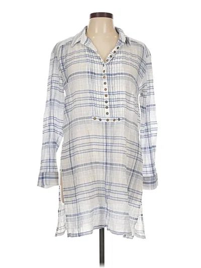 Pre-owned Pilcro 3/4 Sleeve Blouse In Blue