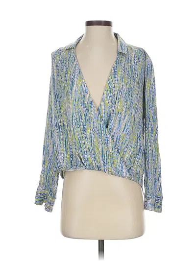 Pre-owned Pilcro 3/4 Sleeve Blouse In Green