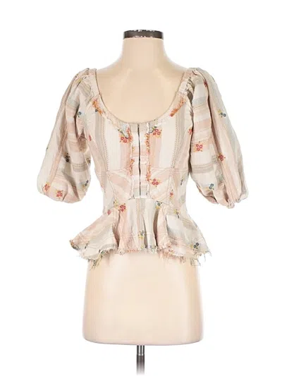 Pre-owned Pilcro 3/4 Sleeve Blouse In Ivory