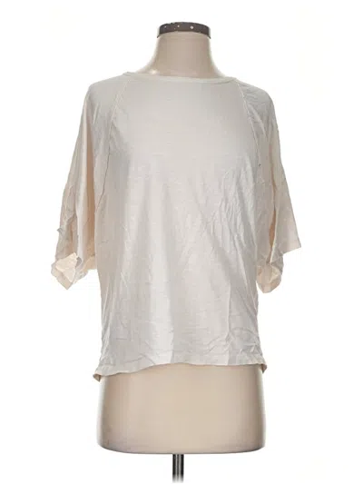 Pre-owned Pilcro 3/4 Sleeve T-shirt In Ivory