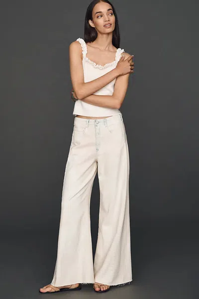 Pilcro Adi High-rise Wide-leg Jeans In Neutral