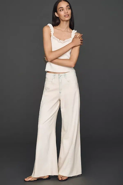 Pilcro Adi High-rise Wide-leg Jeans In White