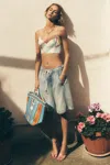 Pilcro Adi Pull-on Long Shorts In Blue