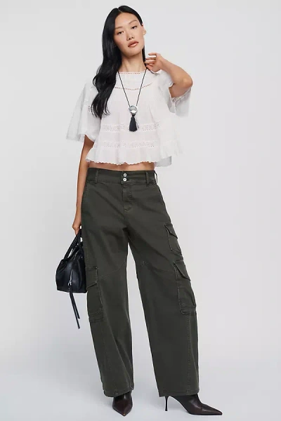 Pilcro Aero Wide Leg Cargo Pants In Multi