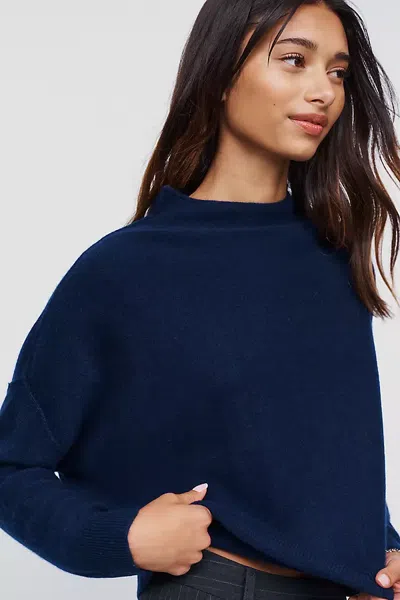 Pilcro Alani 100% Cashmere Mock-neck Sweater In Black