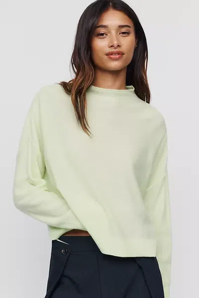 Pilcro Alani 100% Cashmere Mock-neck Sweater In Green