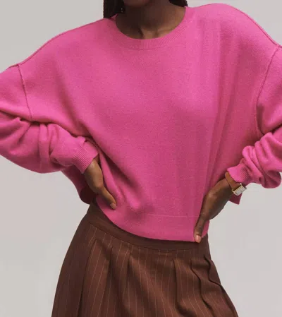 Pilcro Alani Cashmere Sweater In Pink