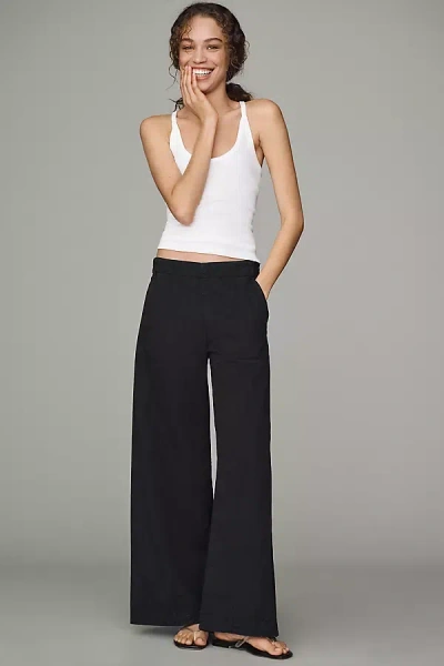 Pilcro Allie Full-length Relaxed Pants In Black
