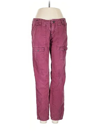 Pre-owned Pilcro And The Letterpress Cargo Pants In Burgundy