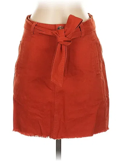 Pre-owned Pilcro And The Letterpress Casual Skirt In Red