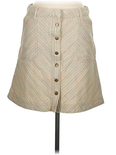 Pre-owned Pilcro And The Letterpress Casual Skirt In Tan