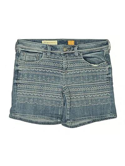 Pre-owned Pilcro And The Letterpress Denim Shorts In Blue