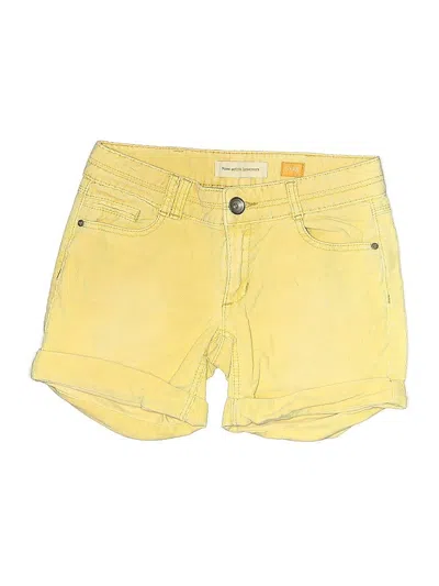 Pre-owned Pilcro And The Letterpress Denim Shorts In Yellow