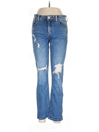 Pre-owned Pilcro And The Letterpress Jeans In Blue