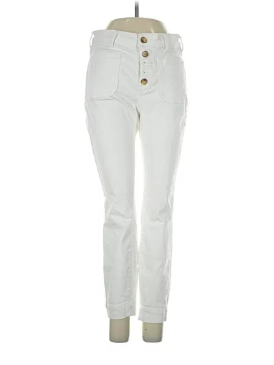 Pre-owned Pilcro And The Letterpress Jeans In Ivory