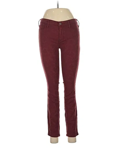 Pre-owned Pilcro And The Letterpress Jeggings In Burgundy