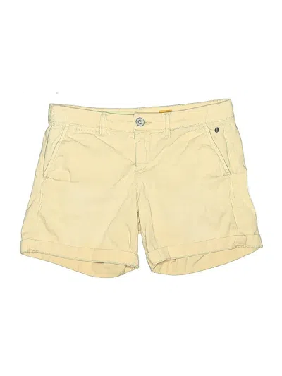 Pre-owned Pilcro And The Letterpress Khaki Shorts In Yellow