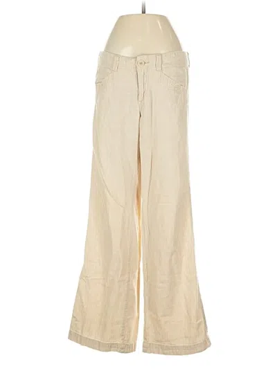 Pre-owned Pilcro And The Letterpress Linen Pants In Brown