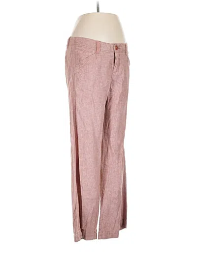 Pre-owned Pilcro And The Letterpress Linen Pants In Pink