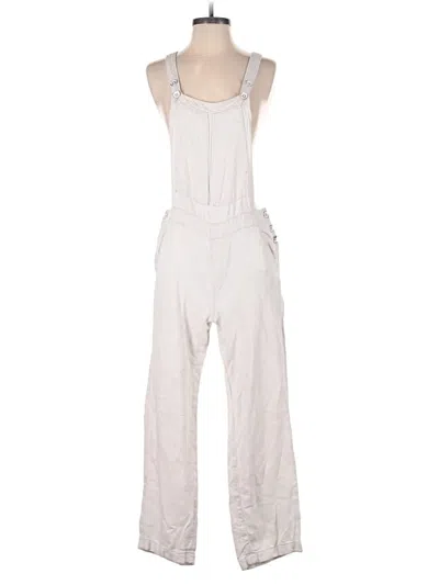 Pre-owned Pilcro And The Letterpress Overalls In White