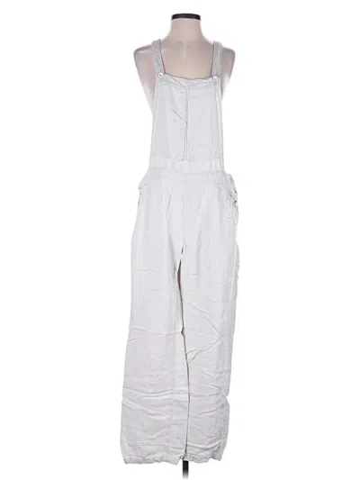 Pre-owned Pilcro And The Letterpress Overalls In White