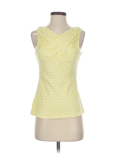 Pre-owned Pilcro And The Letterpress Sleeveless T-shirt In Yellow