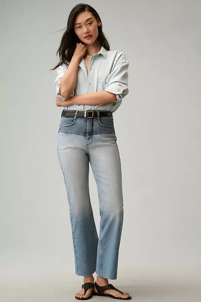 Pilcro Annie High-rise Straight-leg Jeans In Blue