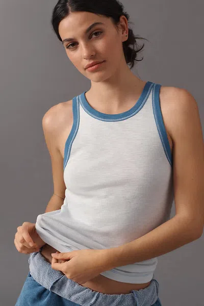 Pilcro Austin Racerback Tank Top In White