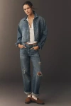 Pilcro Baggy Boyfriend Mid-rise Relaxed Jeans In Blue