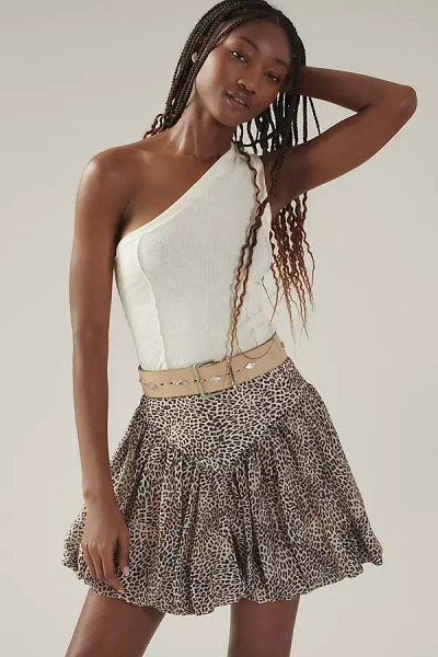 Pilcro Banded One-shoulder Knit Top In White