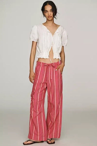 Pilcro Beach Cargo Pants In Pink