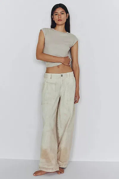 Pilcro Blake Mid-rise Relaxed Jeans In Neutral